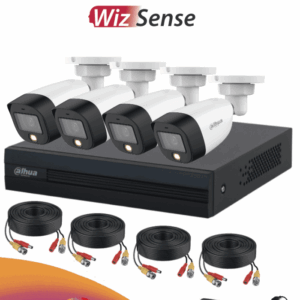 FULLCOLORKIT-4 CANALES FULL COLOR/4 CAMARAS/AI/BUSQUEDA DE HUMANOS-VEHICULOS/ACCESORIOS INCLUIDOS