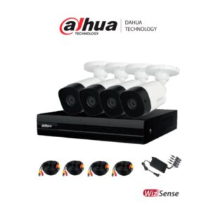 DAHUA FULLCOLORKIT-A- KIT DE 4 CANALES FULL COLOR /AUDIO/4 CAMARAS/MICROFONO/ACCESORIOS -BUSQUEDA DE HUMANOS CON IA